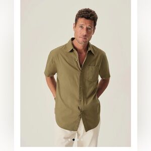Buck Mason Men's Draped Twill S/S Shirt